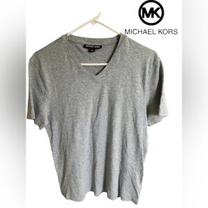 MICHAEL KORS V NECK T-SHIRT GREY MEN’S